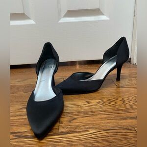 Stuart Weitzman Black Satin D’Orsay Heels - Size 8M